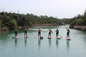 Stand-up Paddle Board Journey At Anglesea